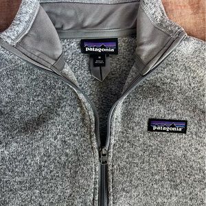 Womens Cozy Patagonia Better Sweater Quarter-Zip Fleece Pullover.